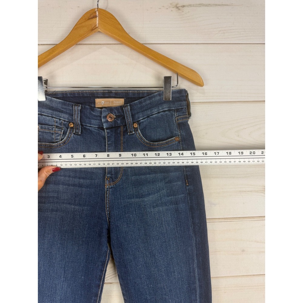 7 For All Mankind Jeans Womens 26 High Waist Ali Flare Jeans Dark Wash - Picture 5 of 11